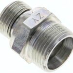 Gerade Schneidringverschr. M 18x1,5-15 L (M22x1,5), ohne Mutter & Schneidring, Stahl verzinkt
