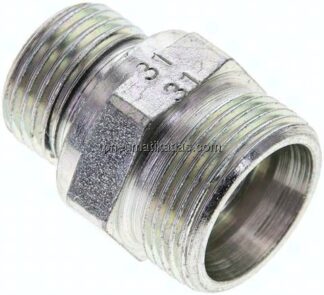 Gerade Schneidringverschr. G 1/2"-18 L (M26x1,5), ohne Mutter & Schneidring, Stahl verzinkt