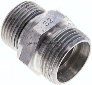 Gerade Schneidringverschr. G 3/4"-22 L (M30x2), ohne Mutter & Schneidring, Stahl verzinkt