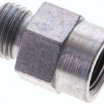 Manometer-Schneidringverschr. G 1/4"-8 L (M14x1,5), ohne Mutter & Schneidring, Stahl verzinkt