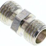Gerade Schneidringverschraubung 6 L (M12x1,5), ohne Mutter & Schneidring, Stahl verzinkt