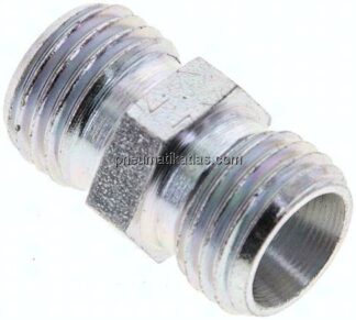Gerade Schneidringverschraubung 8 L (M14x1,5), ohne Mutter & Schneidring, Stahl verzinkt