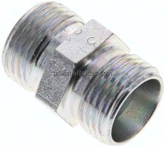 Gerade Schneidringverschraubung 12 L (M18x1,5), ohne Mutter & Schneidring, Stahl verzinkt