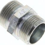 Gerade Schneidringverschraubung 15 L (M22x1,5), ohne Mutter & Schneidring, Stahl verzinkt