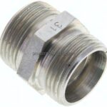 Gerade Schneidringverschraubung 22 L (M30x2), ohne Mutter & Schneidring, Stahl verzinkt