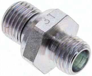 Gerade Schneidringverschr. G 1/4"-6 L (M12x1,5), ohne Mutter & Schneidring, Stahl verzinkt