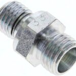 Gerade Schneidringverschr. M 12x1,5-8 L (M14x1,5), ohne Mutter & Schneidring, Stahl verzinkt