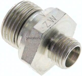 Gerade Schneidringverschr. G 1/2"-8 L (M14x1,5), ohne Mutter & Schneidring, Stahl verzinkt