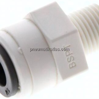 Gerader Steckanschluss R 1/8"-1/4" (6,35 mm), IQS-LE (EPDM-Dichtung)