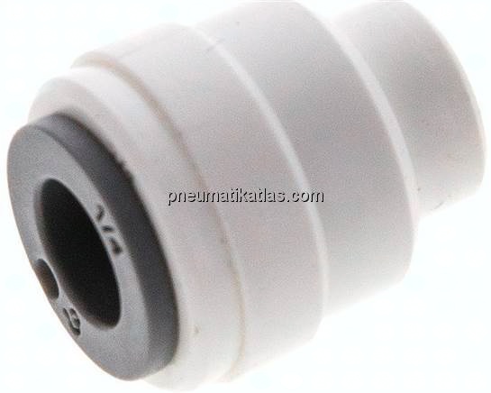 Verschlusskappe für 1/4" (6,35 mm) Schläuche, IQS-LE (EPDM-Dichtung)