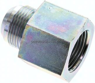 Reduziernippel UN 1-5/16"-12(JIC-AG)-G 1"(IG), Stahl verzinkt