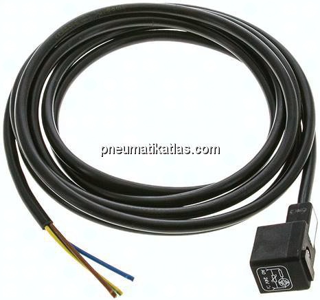 LED-Stecker mit 3 mtr Kabel, Größe 1 (Industrienorm B)