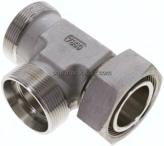 Einstellb. L-Schneidringverschraubung 42 L (M52x2), ohne Mutter & Schneidring, 1.4571