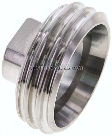 Blindgewindestutzen (Milchgewinde) Rd 44 x 1/6", 1.4404