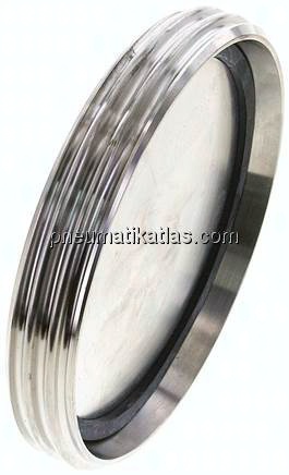 Blindgewindestutzen (Milchgewinde) Rd 130 x 1/4", 1.4404