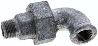 Winkel-Verschraubung konisch dichtend Rp/R 3/8"(IG/AG)