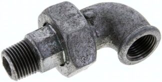 Winkel-Verschraubung flach dichtend Rp/R 1/2"(IG/AG)
