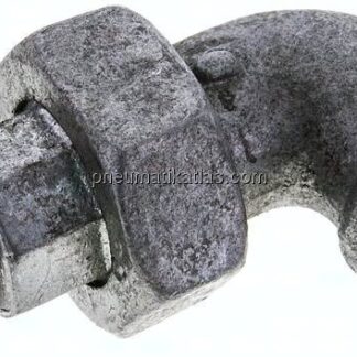 Winkel-Verschraubung flach dichtend Rp/R 1/2"(IG/AG)
