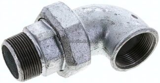 Winkel-Verschraubung flach dichtend Rp/R 1-1/2"(IG/AG)