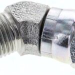 45°-Einschraubwinkel, UNF 1/2"-20 (JIC), Stahl verzinkt
