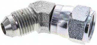 45°-Einschraubwinkel, UNF 1/2"-20 (JIC), Stahl verzinkt