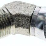 45°-Einschraubwinkel, UNF 3/4"-16 (JIC), Stahl verzinkt