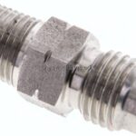 Doppelnippel NPT 1/8"-UNF 7/16"-20(JIC), 1.4571