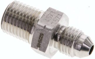 Doppelnippel NPT 1/4"-UNF 7/16"-20(JIC), 1.4571