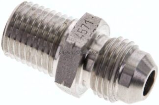Doppelnippel NPT 1/4"-UNF 9/16"-18(JIC), 1.4571