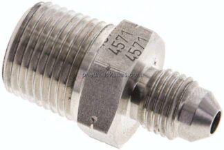 Doppelnippel NPT 3/8"-UNF 7/16"-20(JIC), 1.4571