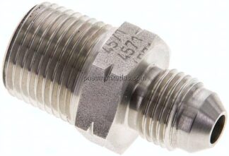 Doppelnippel NPT 3/8"-UNF 1/2"-20(JIC), 1.4571