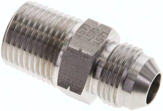 Doppelnippel NPT 1/2"-UNF 3/4"-16(JIC), 1.4571