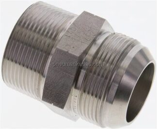 Doppelnippel NPT 1-1/2"-UN 1-7/8"-12(JIC), 1.4571