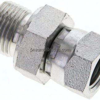 Einstellb. Einschraubverschr. 60°Keg.(G 1/4")-G 3/8"(AG)