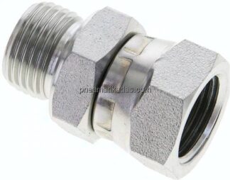 Einstellb. Einschraubverschr. 60°Keg.(G 1/2")-G 1/2"(AG)