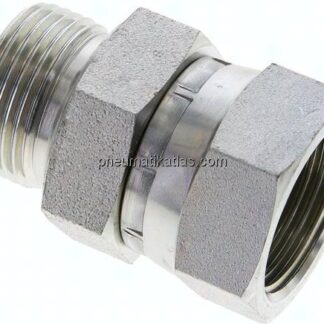 Einstellb. Einschraubverschr. 60°Keg.(G 1")-G 1"(AG)