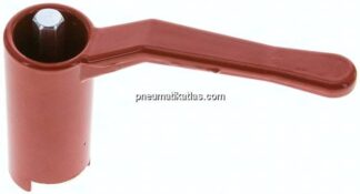 Kombigriff-rot, Größe 2, Lang (Aluminium lackiert, 60 - 68 - 74 - 78 - 82 - 88 - 120 mm hoch)