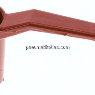 Kombigriff-rot, Größe 2, Lang (Aluminium lackiert, 60 - 68 - 74 - 78 - 82 - 88 - 120 mm hoch)