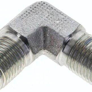 90°-Winkel, 60°Konus G 1/4"-G 1/4" (AG), Stahl verzinkt