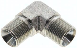 90°-Winkel, 60°Konus G 3/8"-G 3/8" (AG), Stahl verzinkt