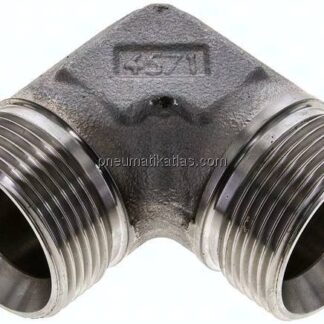 90°-Winkel, 60°Konus G 1-1/4"-G 1-1/4" (AG), V4A