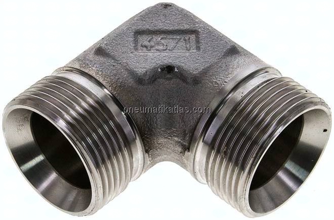 90°-Winkel, 60°Konus G 1-1/4"-G 1-1/4" (AG), V4A