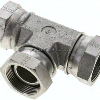 T-Verschraubung,60°Konus G 1-1/2" (IG), Stahl verzinkt