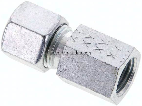 Aufschraub-Schneidringverschr. M 14x1,5-10 L (M16x1,5), Stahl verzinkt