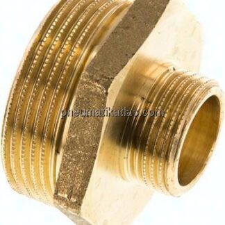 Doppelnippel G 1-1/2"-G 3/4", Messing/Rotguss
