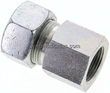 Aufschraub-Schneidringverschr. M 22x1,5-18 L (M26x1,5), Stahl verzinkt