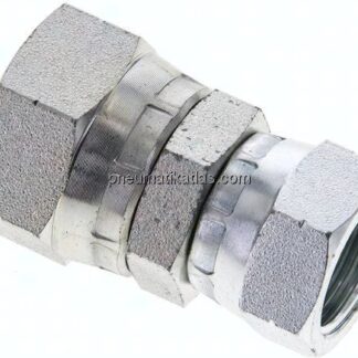 Gerader Verbinder 60°-Konus, G 3/4"-G 1/2", Stahl verzinkt
