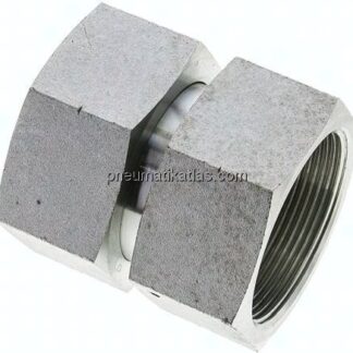 Gerader Verbinder 60°-Konus, G 2"-G 2", Stahl verzinkt