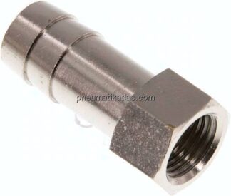 Aufschraub-Schlauchtülle G 1/4"-13 (1/2")mm, Messing vernickelt