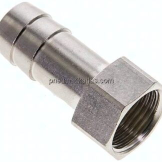 Aufschraub-Schlauchtülle G 3/8"-13 (1/2")mm, Messing vernickelt